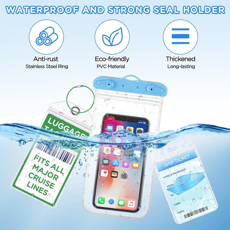 FACULX Cruise Ship Essentials, Cruise Must Haves Kits Including Non-Surge Power Strip, Lanyards for Cruise Ship Cards, Luggage Tags, Magnetic Hooks, Clothesline and Clips for All Cruise Lines - Image 4